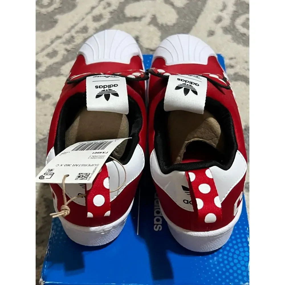 NWT❤️Adidas Originals Girls Disney Minnie Mouse Superstar 360 sz2.5